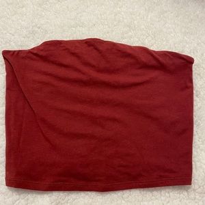 maroon garage tube top